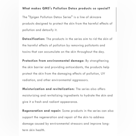 NIB 15mL QMS Medicosmetics Epigen Depuff Polution Shield Eye Serum - Picture 6 of 8